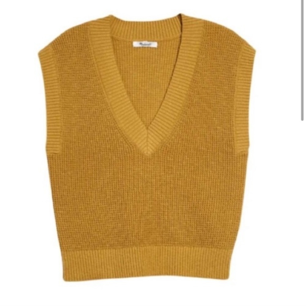 Madewell Mustard Yellow Sweater Vest